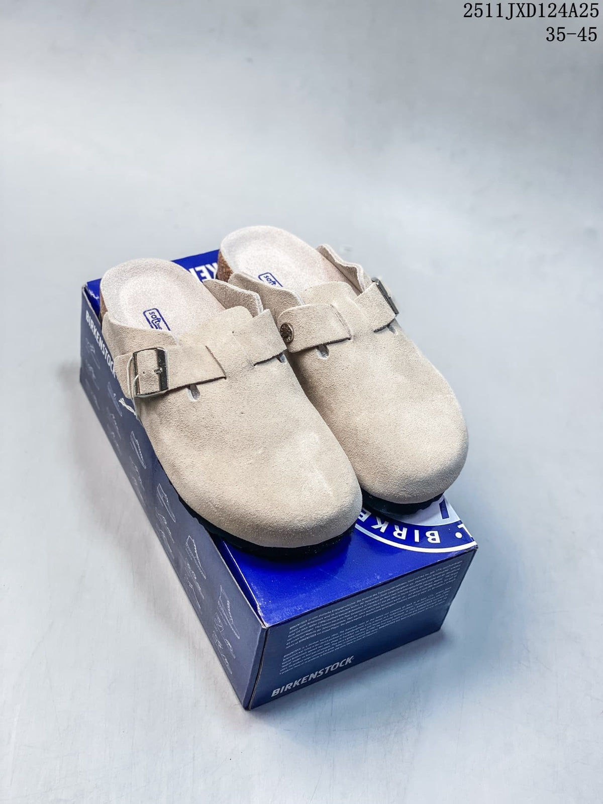 Birkenstock Beige Suede Clog Sandals Style 2511JXD124A25
