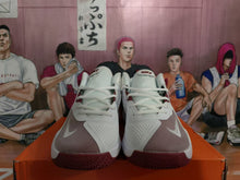 Nike White and Red Basketball Sneakers
