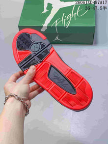 Jordan Flight Court Low-Top Basketball Shoes, Black and Red