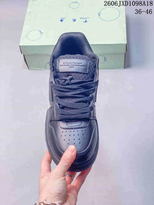 Off-White Out Of Office Low-Top Sneakers, Charcoal