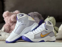 Nike HD2008 Kids High-Top Sneakers White Purple Gold