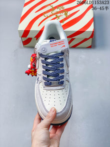 Nike Air Force 1 '07 Low White and Blue Sneakers