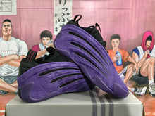 Black and Purple Basketball Sneakers
