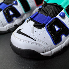 Nike Air More Uptempo Sneakers White Black Red Aqua