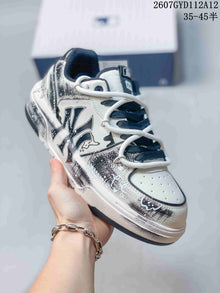 MLB Chunky Liner Low-Top Sneakers White Silver 3ASXCA12N