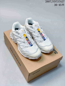 Salomon XT-6 GTX Low-Top Sneakers White and Gray