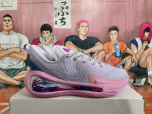 Pink and Lavender Basketball Sneakers