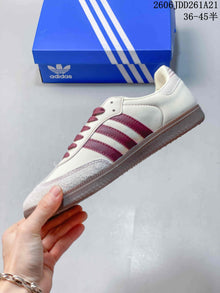 adidas Samba OG Sneakers White and Burgundy