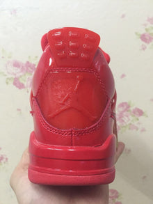 Jordan 4 Red Patent Leather Sneakers 719864 600