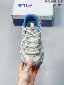 FILA Mars Retro Chunky Sneakers in White and Blue 612520ASUOI