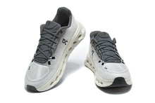 On Cloudmonster 3 Running Shoes, White and Grey