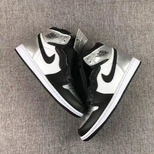 Jordan Air Jordan 1 Silver Toe High-Top Sneakers Black Silver