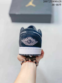 Jordan Air Jordan 1 Low Black White Sneakers