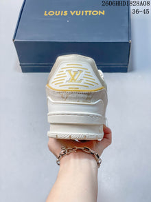 Louis Vuitton Archlight Low-Top Sneakers in White and Gold