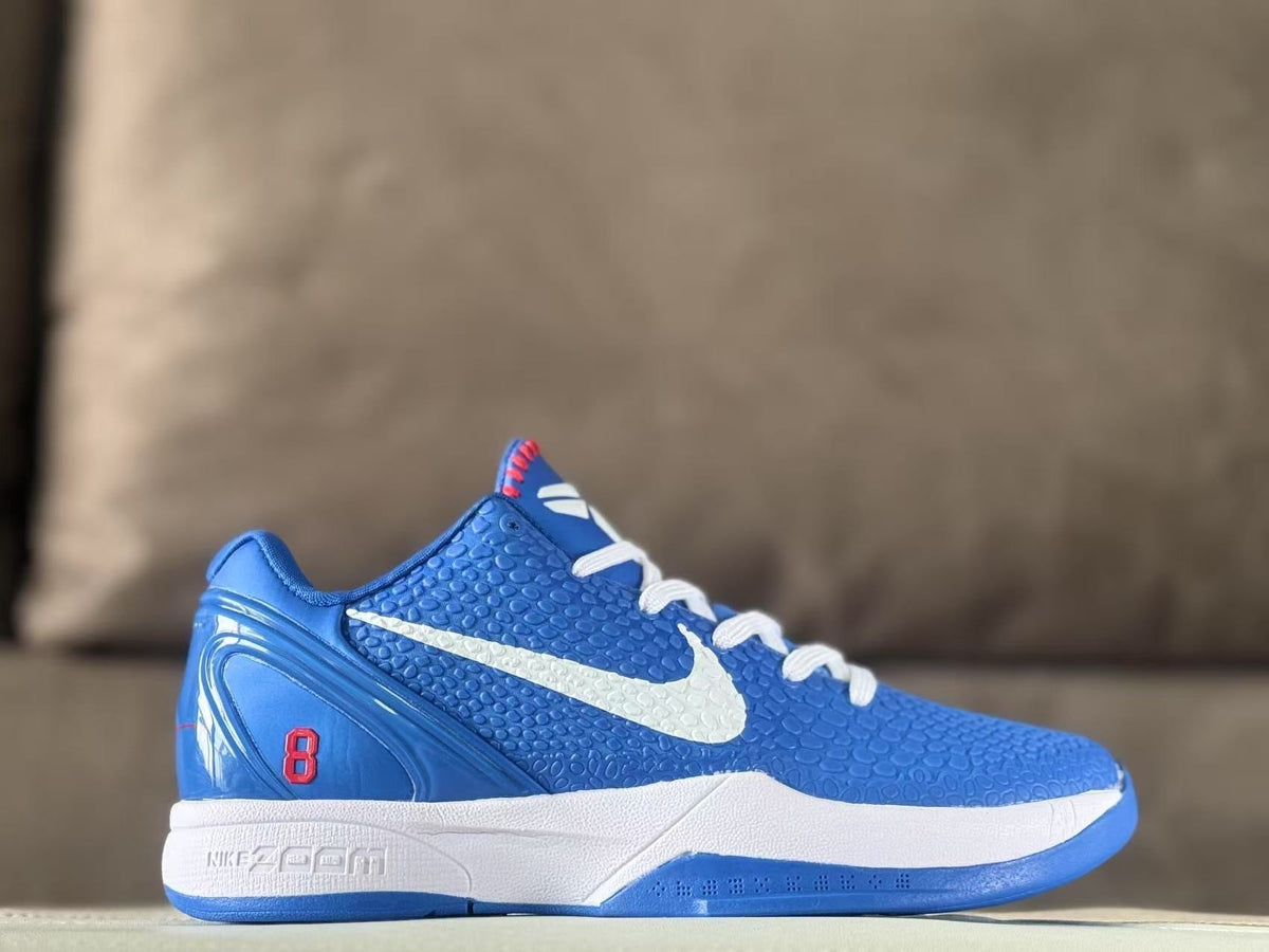 Nike Zoom Kobe 6 Protro Dodgers Blue and White Sneakers