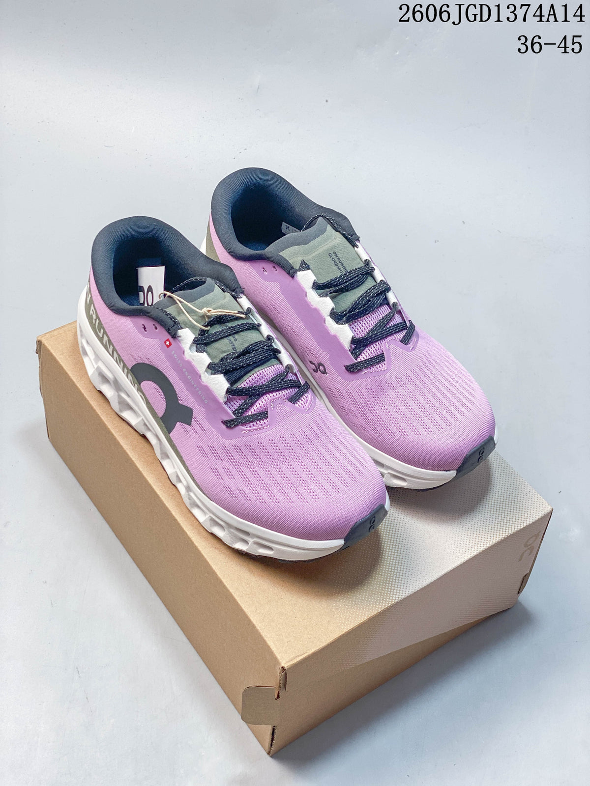 On Cloudmonster 3 Running Shoes in Gray and Lilac