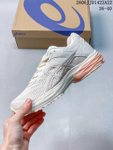 ASICS GEL-FLUX Running Sneakers, Ivory and Peach