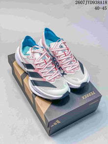 Adidas Adizero Evo SL 2 Running Shoes White Pink Blue