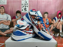 Nike Blue and White Basketball Sneakers