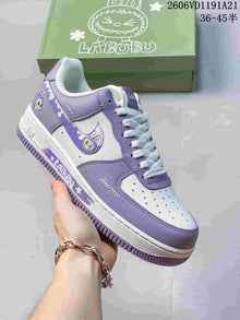 Nike Air Force 1 Low ’07 x LABUBU Sneakers, Pink and White
