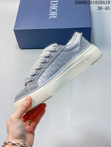 Dior B33 Gray Low-Top Sneakers