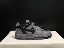OFF-WHITE Out Of Office Low-Top Sneakers Grey and Black
