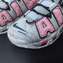 Nike Air More Uptempo Sneakers in Pink and Grey