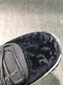 Jordan 11 Black Velvet High-Top Sneakers