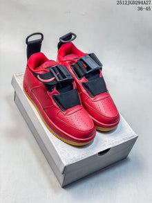 Nike Air Force 1 Utility BHM QS Low Sneakers, Red/Black