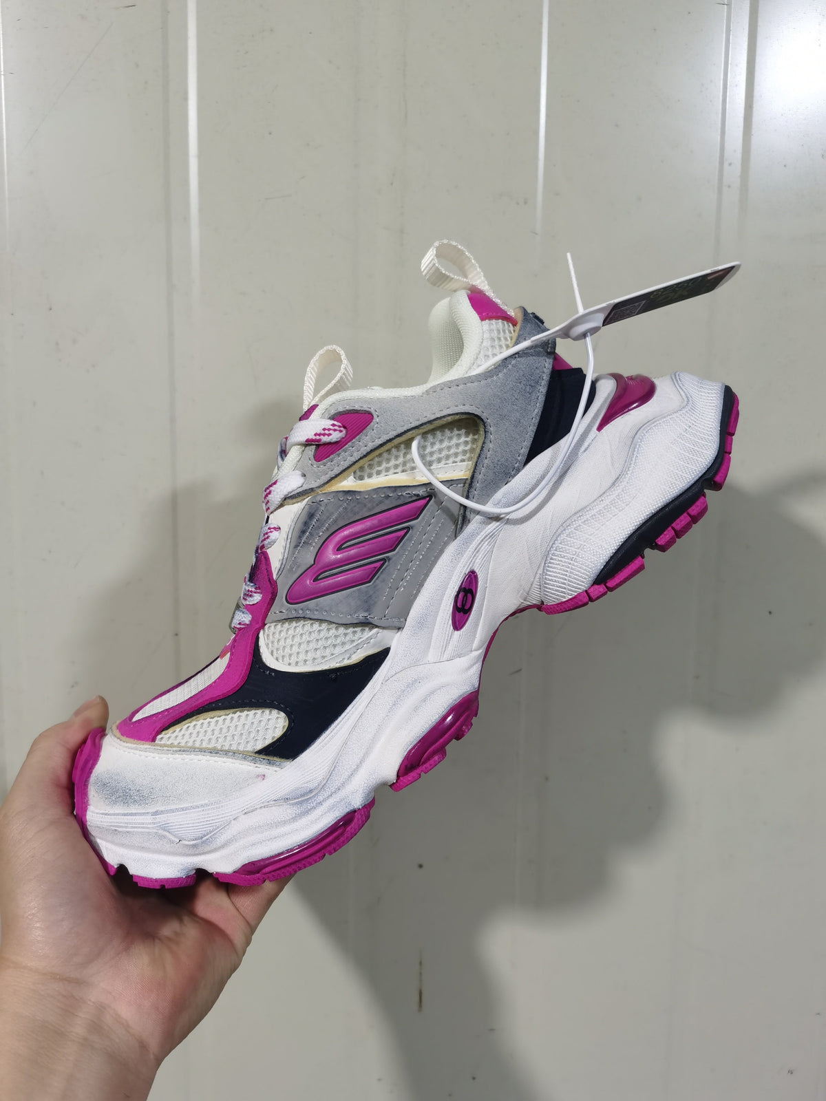 Balenciaga Paris Sneakers Grey/Pink 0310