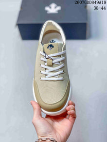 DESCENTE Beige Casual Sneakers with White Sole 2607GDD849A19