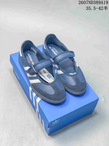 adidas Samba Jane Mary Jane Sneakers Silver Blue Pink