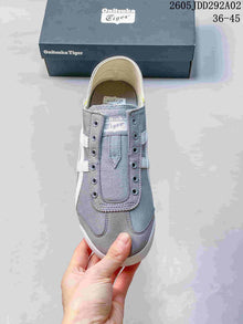 Onitsuka Tiger Mexico Paraty Slip-On Sneakers, Gray