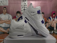 Jordan 4 White Purple Sneakers