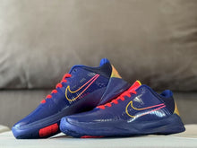 Nike Kobe 5 Clark PE Basketball Sneakers Navy Red Yellow