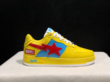 BAPE Bapesta Low-Top Sneakers Yellow Blue Red