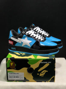 BAPE STA Low-Top Sneakers Black Blue White