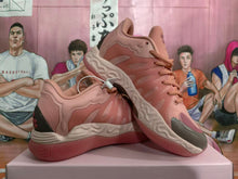 Pink Basketball Sneakers with Wave-Pattern Sole
