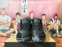 Jordan 12 Retro Black Grey Orange High-Top Sneakers