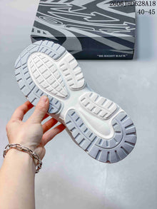 Off-White Be Right Back Low-Top Sneakers, White and Silver