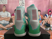 Nike Super Soldier Basketball Shoes, Gray Green and Purple