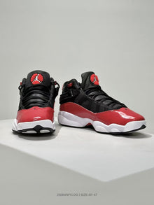 Jordan 6 Rings Black Red High-Top Sneakers