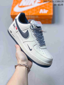 Nike Air Force 1 ’07 Low White Navy Sneakers 2607GGD1158A18