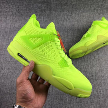Jordan Air Jordan 4 Knit Fluorescent Green Sneakers