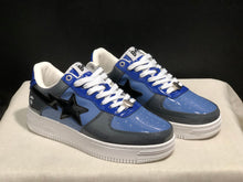 Bape Sta Low Sneakers Blue Gray