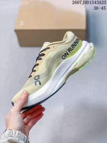 On Cloudmonster 3 Hyper Running Sneakers Cream Navy