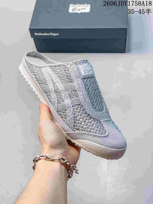 Onitsuka Tiger Mexico 66 Sabot Slip-On Sneakers, Silver