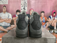 Jordan 4 Gray Black High-Top Sneakers