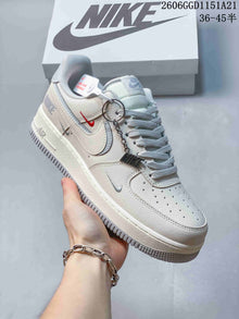 Nike Air Force 1 Low Sneakers, Cream and Ice Blue