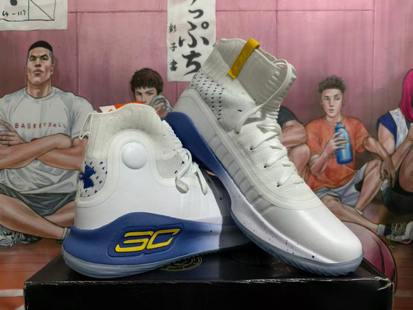 Under Armour Curry 6 Basketball Shoes White Blue